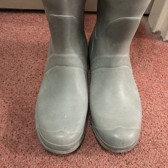 Hunter grey rubber knee high booots size 9 - Picture 3 of 7